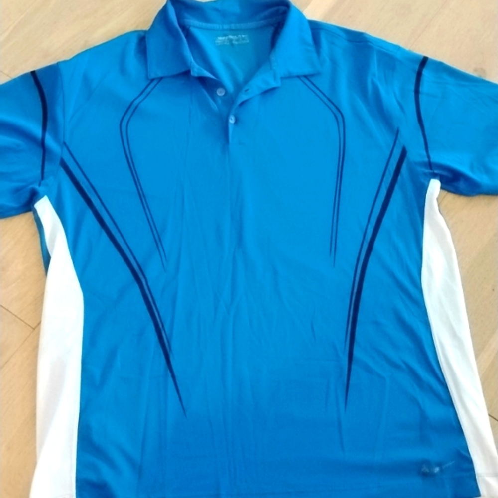 Nike Fit Dry XL blue golf shirt